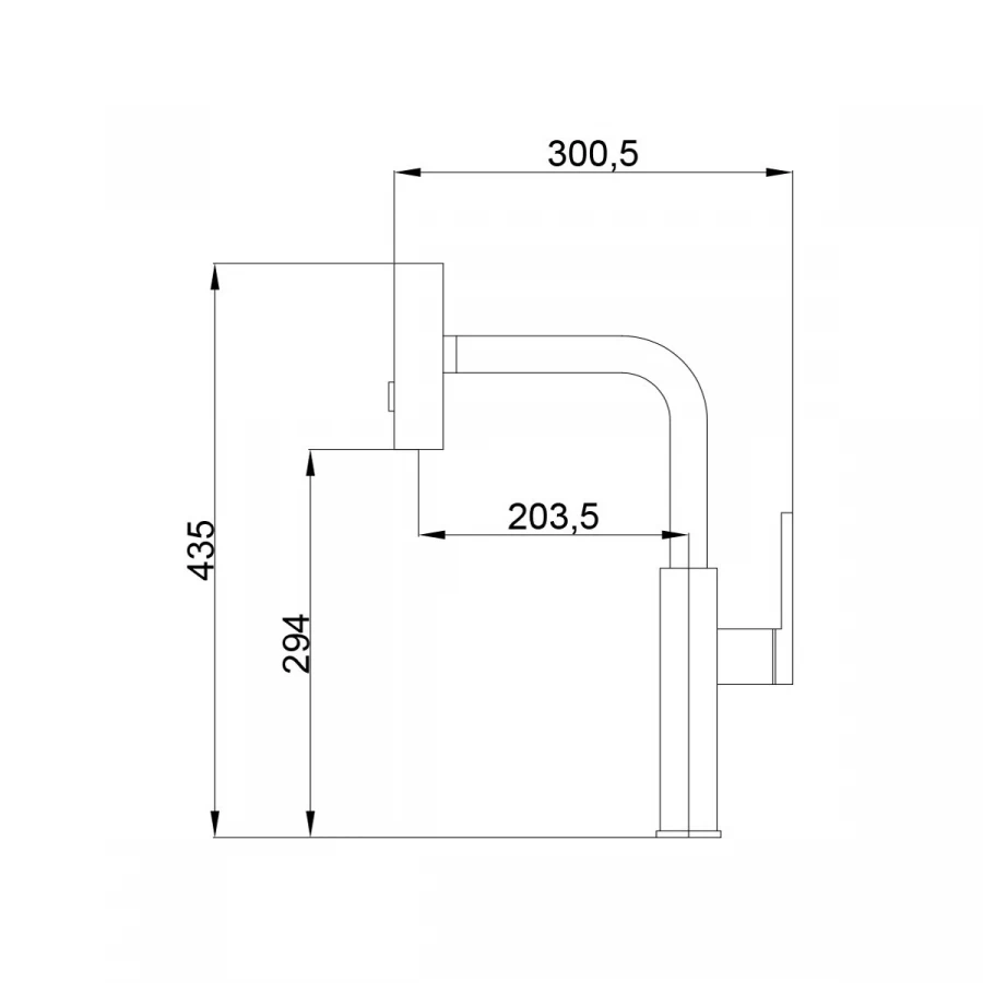 Смеситель Haiba для кухни с мультифункциональным изливом оружейная сталь HB73824-3