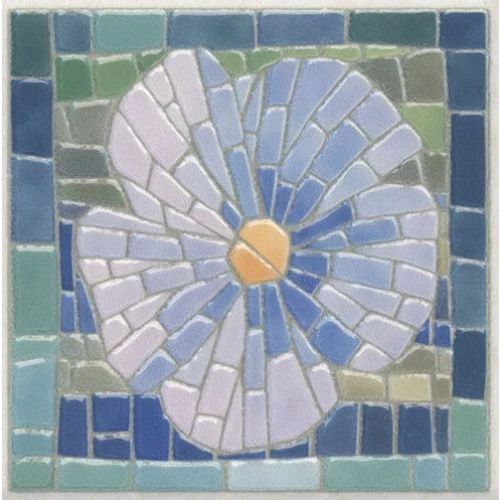 Вставка Kerama Marazzi Сад Моне лаппатированный синий 10х10 см