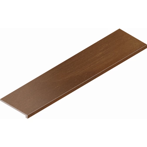 Ступень фронтальная из керамогранита Italon Серфейс Кортен / Surface Corten матовая коричневая 620070000685 120х33 см
