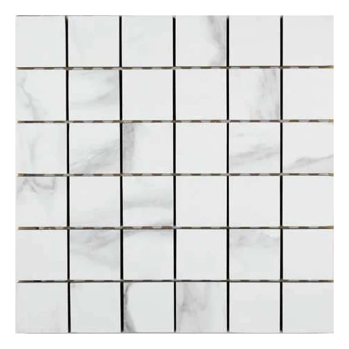 Мозаика Velsaa Calacatta Калаката Saturio Glacier Mosaic белый 30*30 см