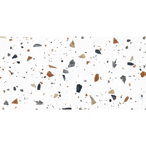 Керамогранит Laparet Terazzo Bianco карвинг матовый цветной 120х60 см