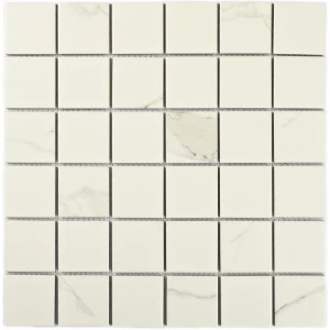 Мозаика Bonaparte Керамогранитная мозаика Carrara-48 48х48 матовая бело-серая 30,3х30,3 см