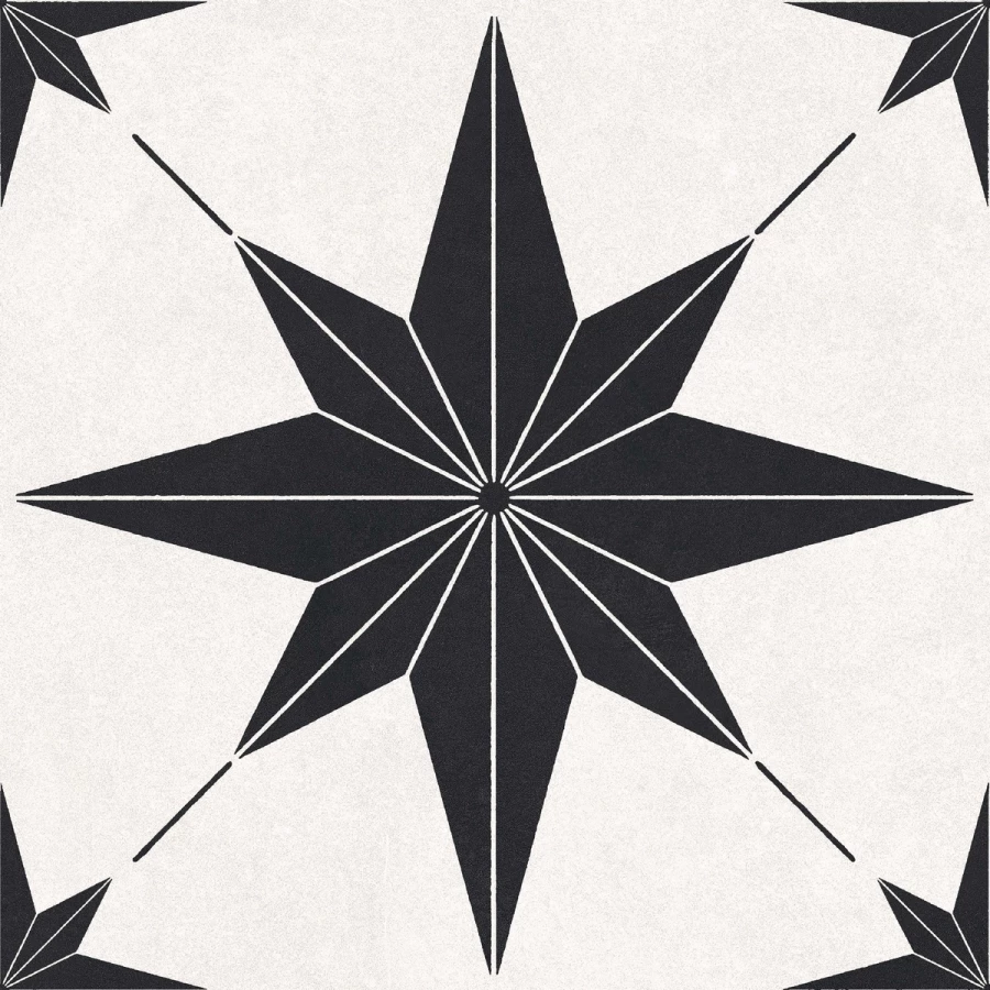 Керамогранит Motto Levels White Decor 1025 матовый белый N100083 20x20 см