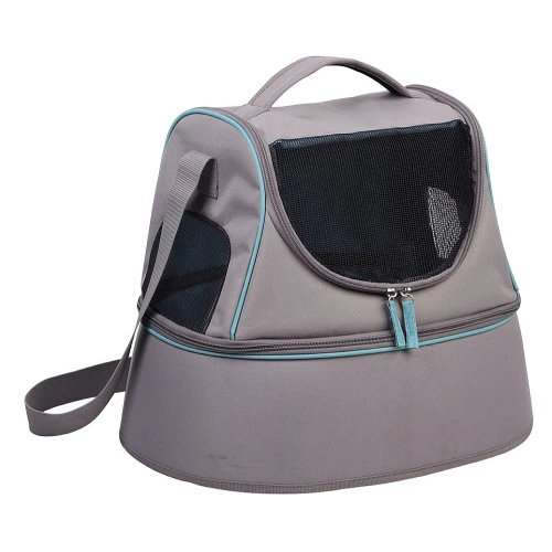 Переноска трансформер Nobby Happy cat 3в1 Cерая 44х32х32 см