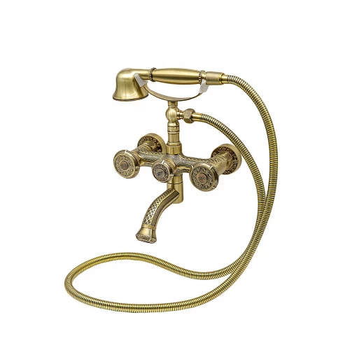 Смеситель для ванны с душем Milacio Almeria MC.301.BR бронза