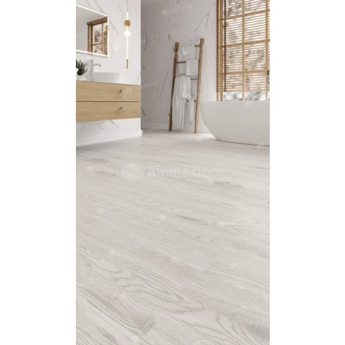 Плитка кварцвиниловая Alpine Floor Ultra ECO Дуб Арктик ЕСО 5-1 34 класс 2 мм 4.49 кв.м 121.9х18.4 см