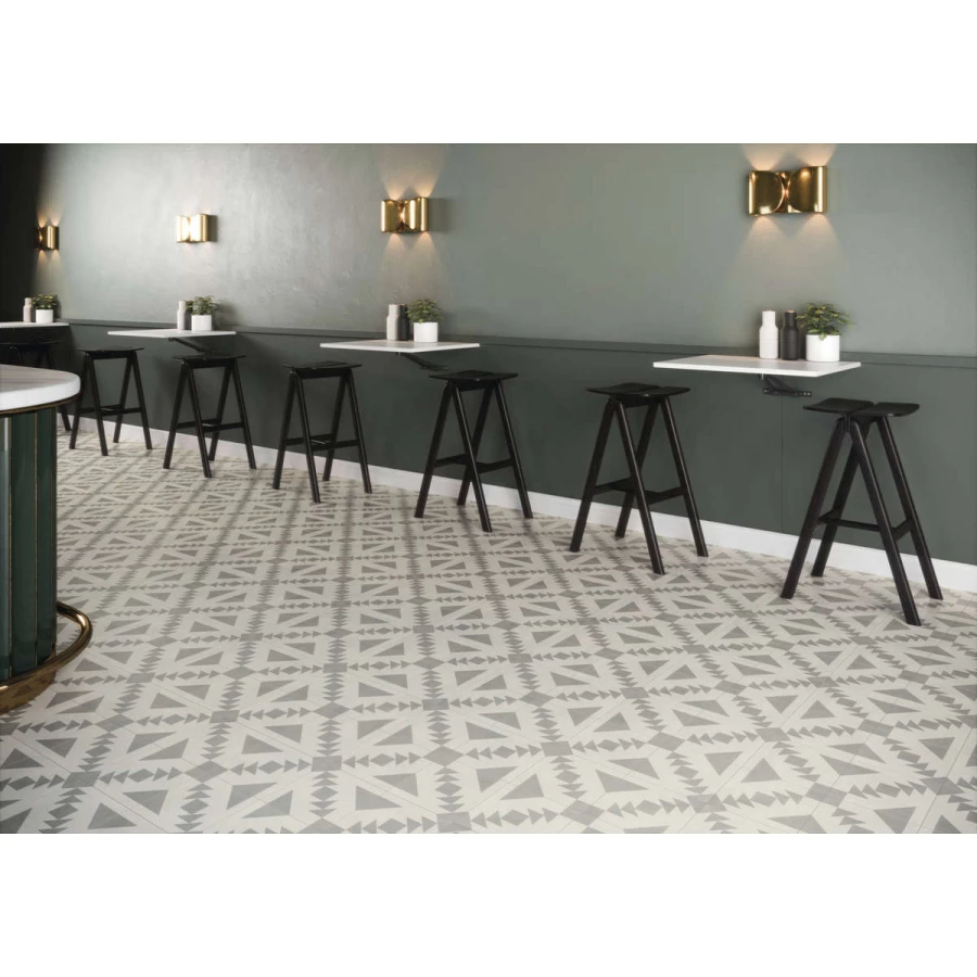 Керамогранит Harmony Peronda Cuban Silver Arrow R10 серый 3386037238 22,3x22,3 см