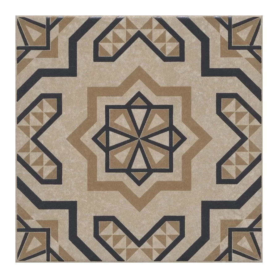 Керамогранит Kerama Marazzi Касабланка Декор матовый светло-бежевый KMD3STA046GN 20x20 см