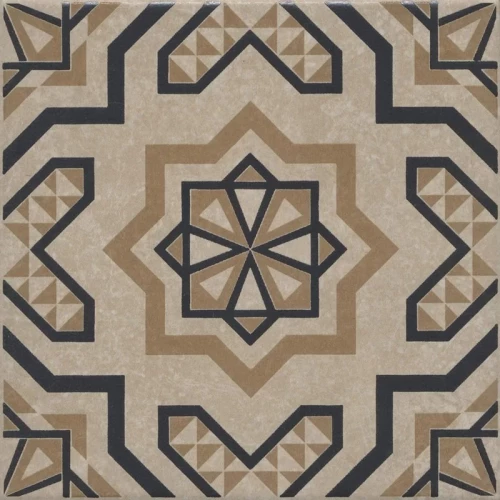 Керамогранит Kerama Marazzi Касабланка Декор матовый светло-бежевый KMD3STA046GN 20x20 см