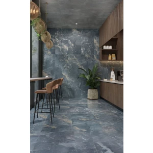 Керамогранит Primavera States Nero Lapato Carving черный LC212 120х60 см