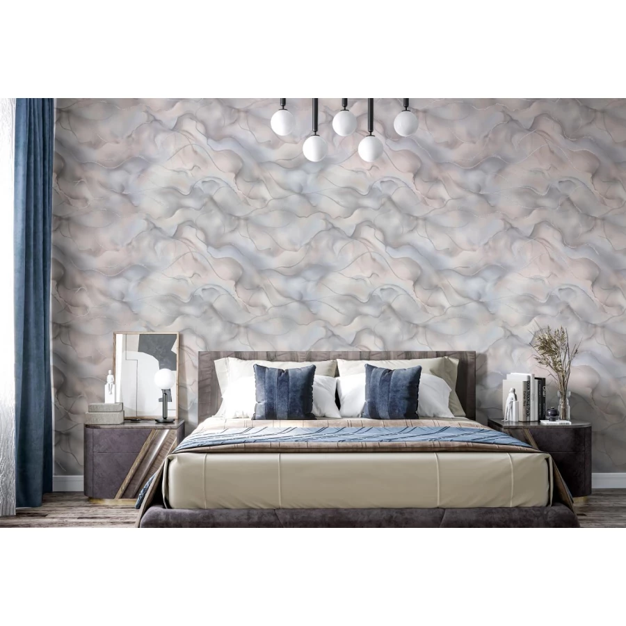 Обои флизелиновые Palitra Home Winner серые HC72451-46 1,06х10,05 м