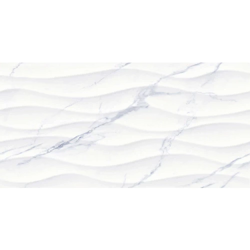 Плитка настенная Тянь Шань Галатея Рельеф глянцевая белая 1,8 м2 TP3601SWAY 60х30 см