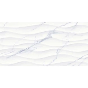 Плитка настенная Тянь Шань Галатея Рельеф глянцевая белая 1,8 м2 TP3601SWAY 60х30 см