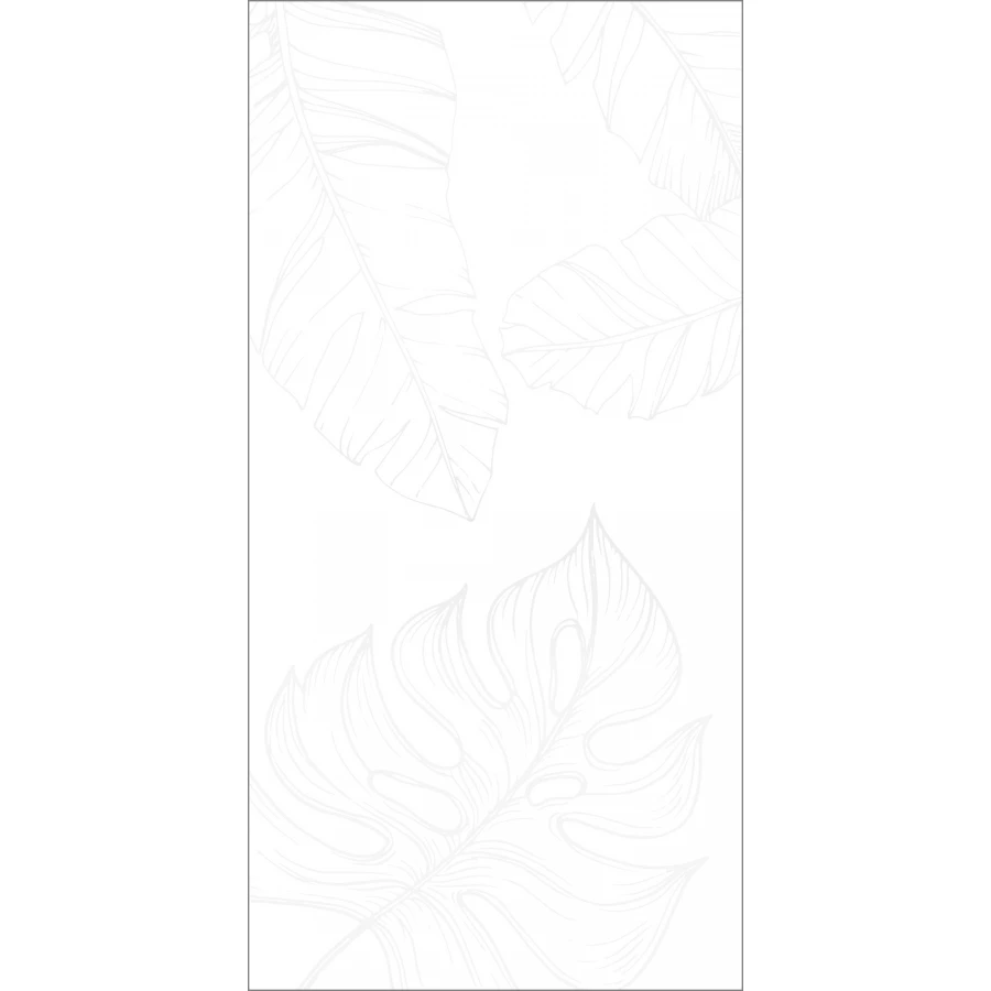 Керамогранит Global Tile Lavina ботаника матовый белый GT1206016603MDR2 120х60 см