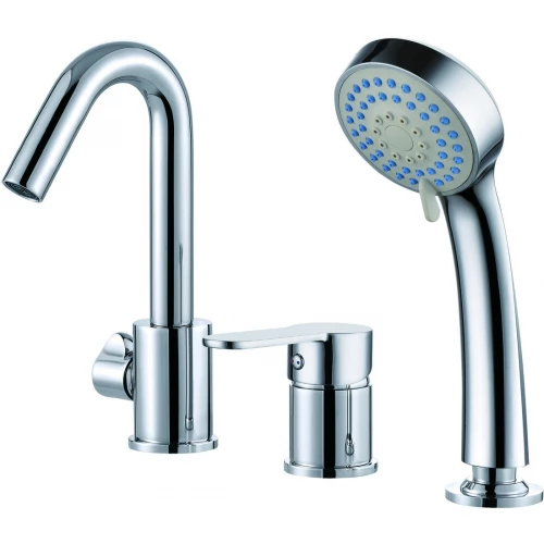 Смеситель одноручный на борт ванны Rush Tenerife TE2835-333 хром