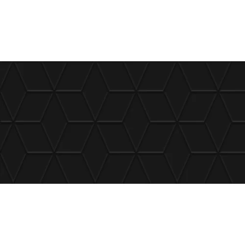 Плитка настенная Laparet Tabu чёрный рельеф 30х60