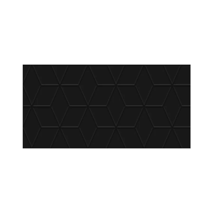 Плитка настенная Laparet Tabu чёрный рельеф 30х60