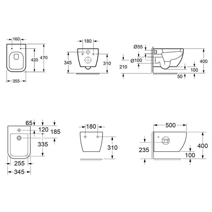 Унитаз с биде Lavinia Boho One Compacto 21031003 (комплект 2 в 1)