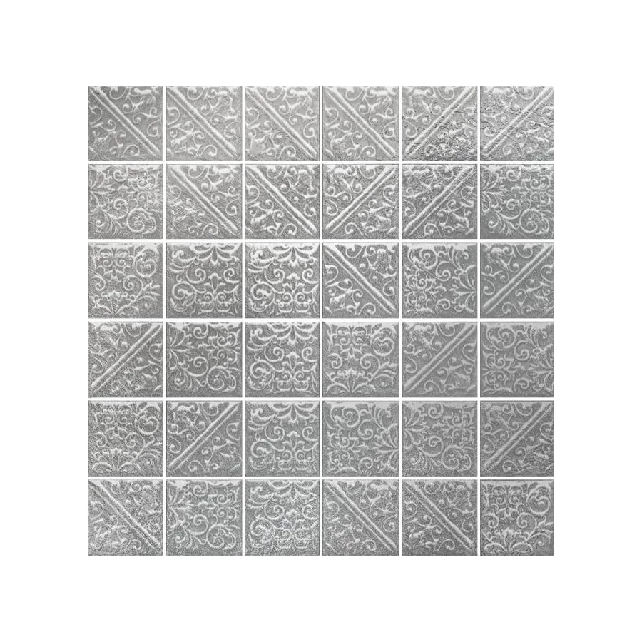 Плитка настенная Kerama Marazzi Ла-Виллет металл серый 30,1х30,1 см