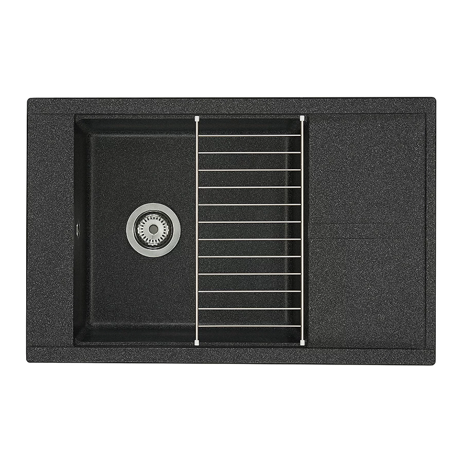 Мойка кухонная Акватон Делия 78 графит 1A715132DE210