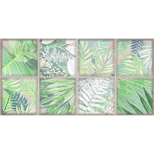 Декор Kerlife Maiolica Collage Crema многоцветный 31.5*63