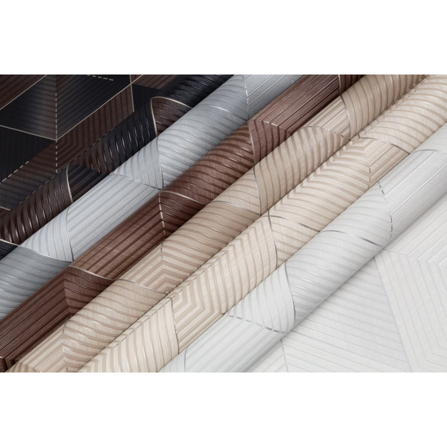 Обои флизелиновые Palitra Home Wood Line HomeColor черные HC72259-46 1,06х10,05 м