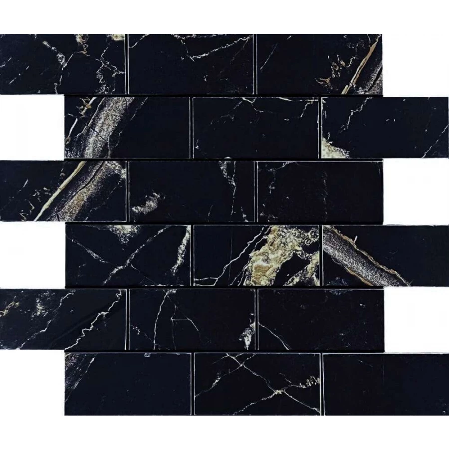 Мозаика Velsaa Mosaic Alcantro Mosaic Nero Brick Bone 34,6х29,7 см