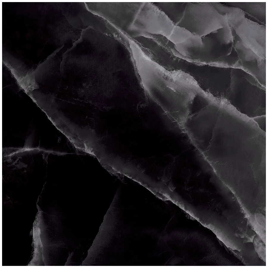 Керамогранит Laparet Andora Black полированный чёрный 60х60 см