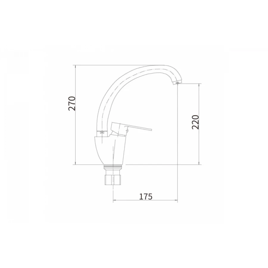 Смеситель для кухни Fashun A54119-17