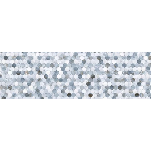 Плитка настенная Primavera Hypnose Aqua Decor 10 Glossy глянцевая голубая DG18-10 90х30 см