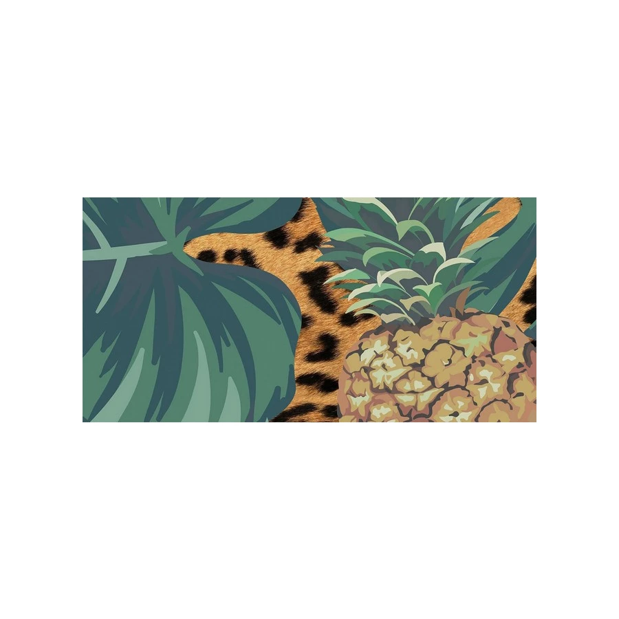 Плитка настенная Kerama Marazzi Пальмейра 5 Декор матовый зеленый HGD\A497\19056 20х9,9 см