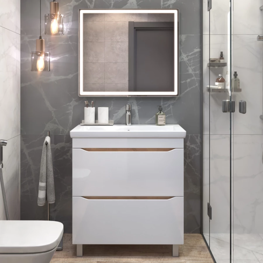 Тумба под раковину Vigo Grani 800-0-2 дуб золотой 203 дуб золотой