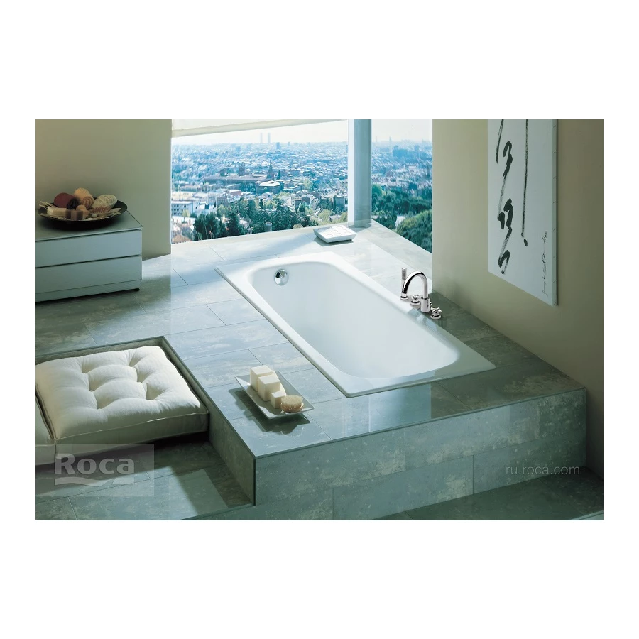 Ванна чугунная Roca Continental без покрытия 7.2129.0.300.R 150х70 см