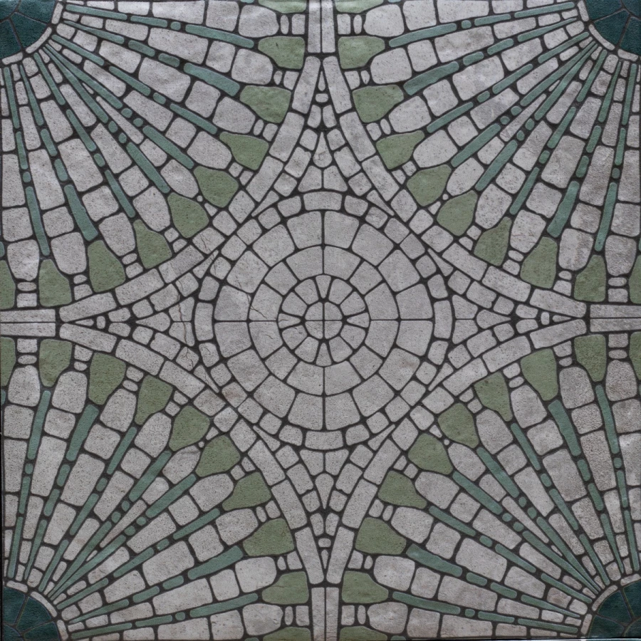 Керамогранит Mainzu Carino Menta Mosaico матовый зеленый PT03811 20x20 см