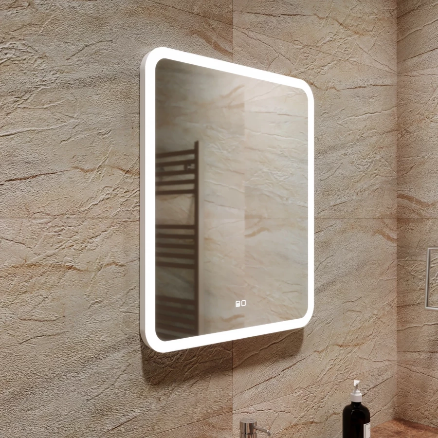 Зеркало MixLine Стив-2 сенсорный выключатель светодиодная подсветка подогрев 553263 60x70 см