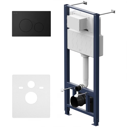 Инсталляция для подвесного унитаза Am Pm Pro с пневматической клавишей Pro L I012704.9038