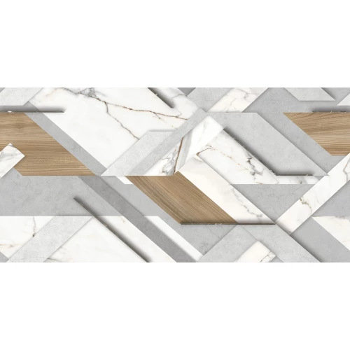 Керамогранит Delacora Loftstyle матовый карвинг бело-серый D120243M 120х60 см