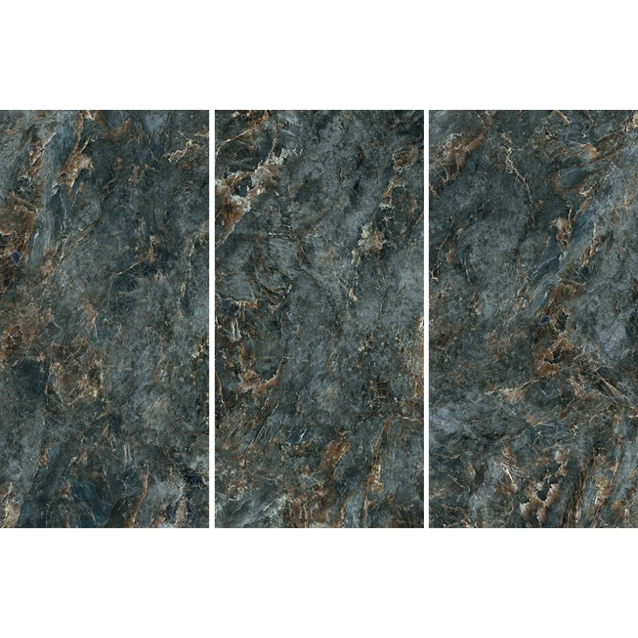 Керамогранит Ascale Labradorite Royalblue polished mix 3 вариации 320х160х0,6 см