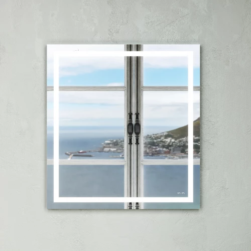 Зеркало Am Pm Gem с LED-подсветкой по периметру M91AMOX0651WG 65 см