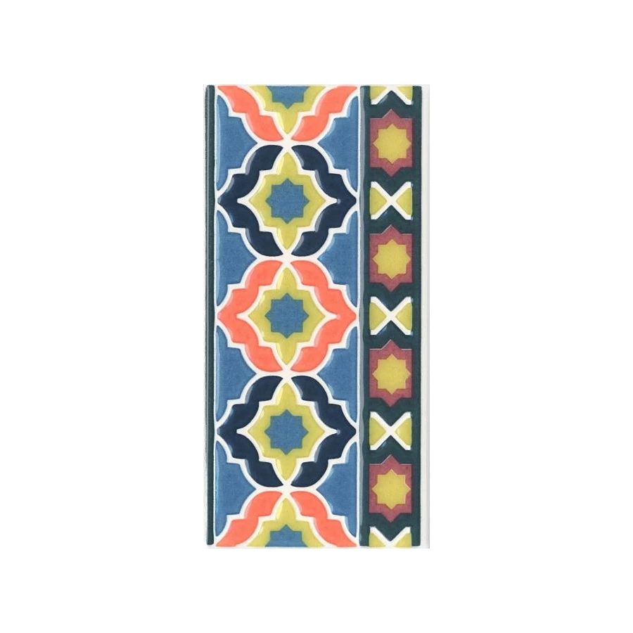 Декор Kerama Marazzi Алькасар многоцветный 7,4х15 см