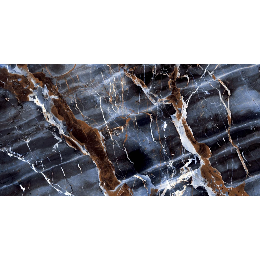 Керамогранит SotGres Stilo Blue глянцевый с двойной полировкой синий 60х120 см