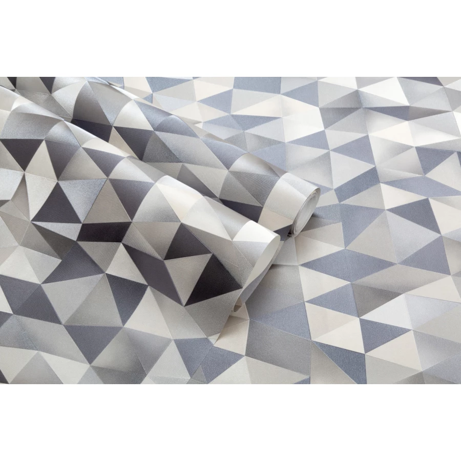 Обои флизелиновые Palitra Home HomeColor Illusion серые HC71757-42 1,06х10,05 м