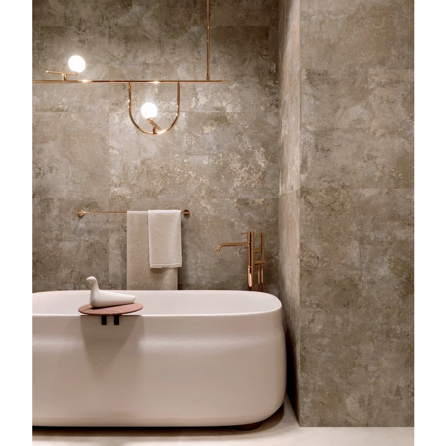 Керамогранит Arcadia Ceramica Eragon Dark Brown Matt Glossy матовый с глянцевым эффектом коричневый GI8003-A 120х60 см