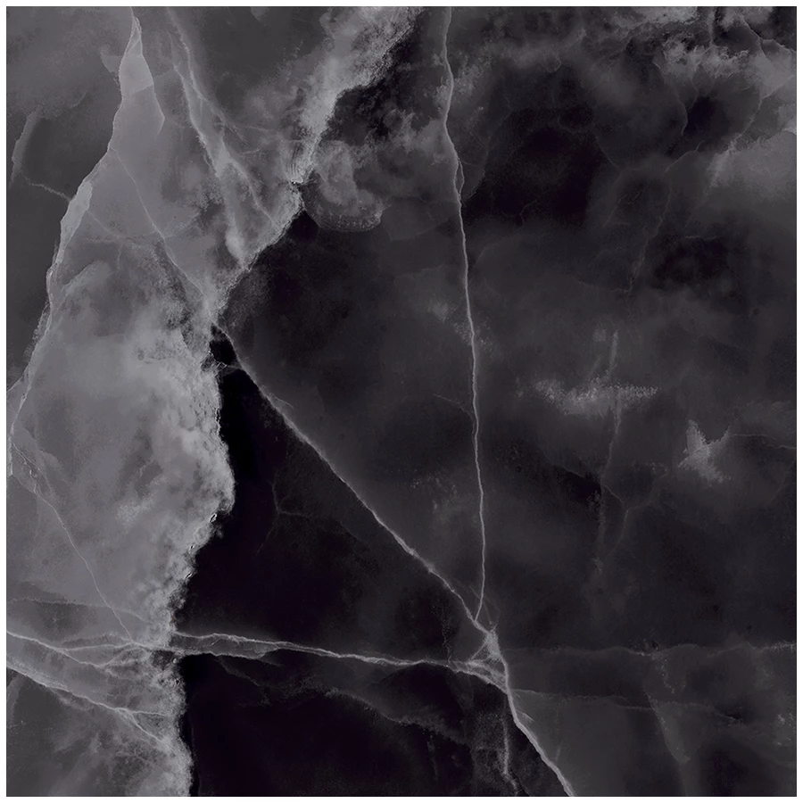 Керамогранит Laparet Andora Black полированный чёрный 60х60 см