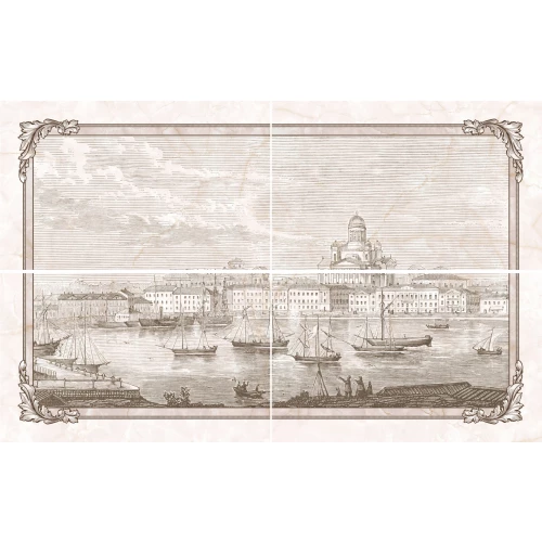 Декор керамический Global Tile Classic GT панно из 4 плит 10301002059 80*50 см