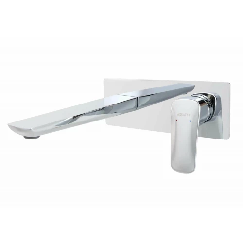 Смеситель Aquatek Вега для раковины настенный внешняя и скрытая часть AQ1013CR