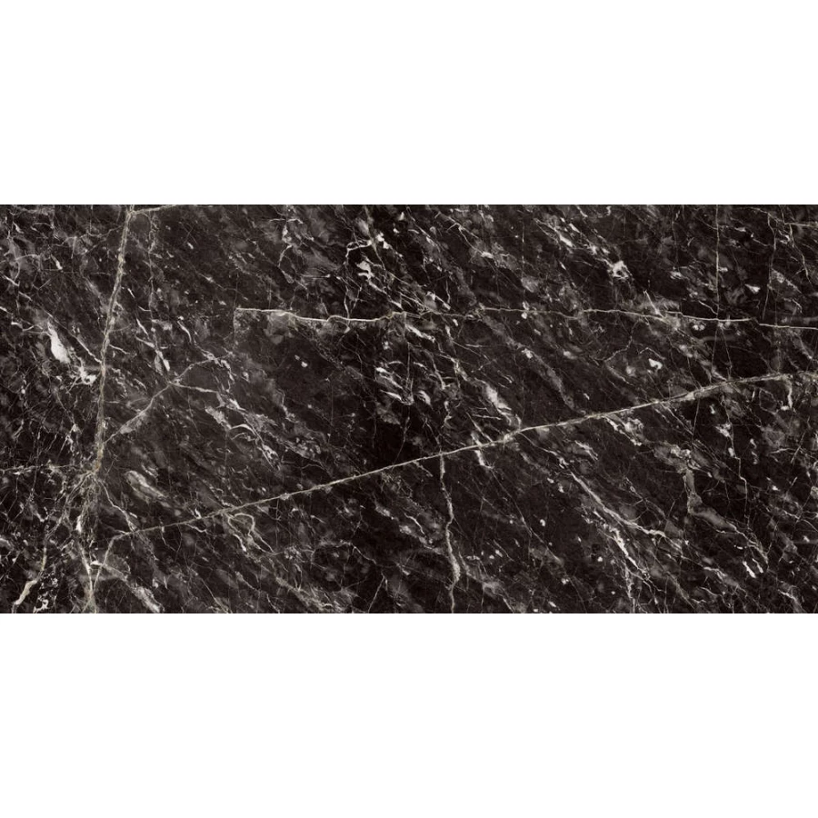 Керамогранит Керамин Найт-Р подполированный чёрный 120х60 см