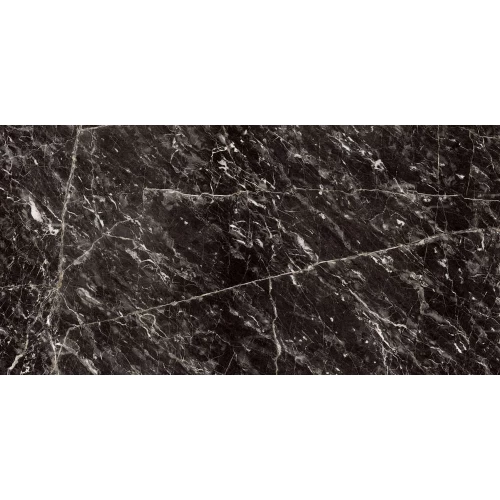 Керамогранит Керамин Найт-Р подполированный чёрный 120х60 см