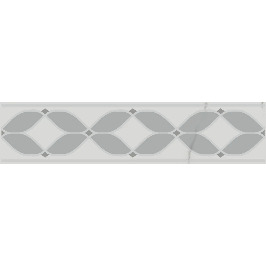 Бордюр Kerama Marazzi Мираколи глянцевый белый VT/A630/8376 30x5,7 см