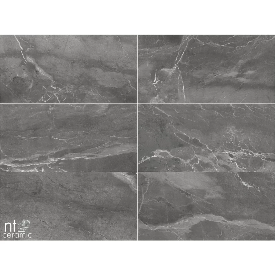 Керамогранит NT Ceramic Quanta Grey Slate Black Лаппатированный NS612NTT9027L 120х60 см